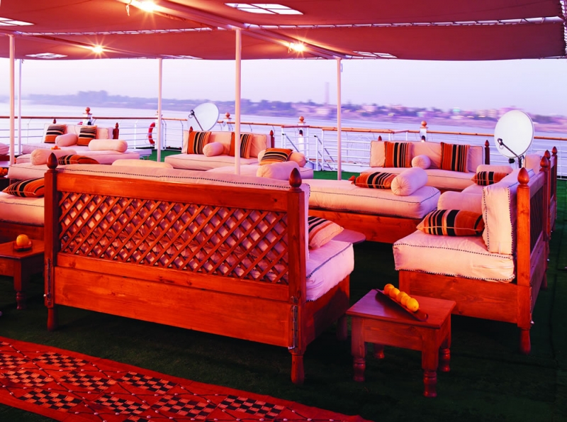 Relaxing in Mövenpick Royal Lotus, Egypt River Cruise Relaxing in Mövenpick Royal Lotus, Egypt River Cruise